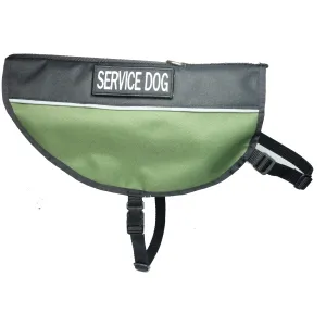 Service Dog Vest - Water Resistant Cordura with Tactical Military Style