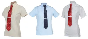 Shires Short Sleeve Tie Shirt - Ladies