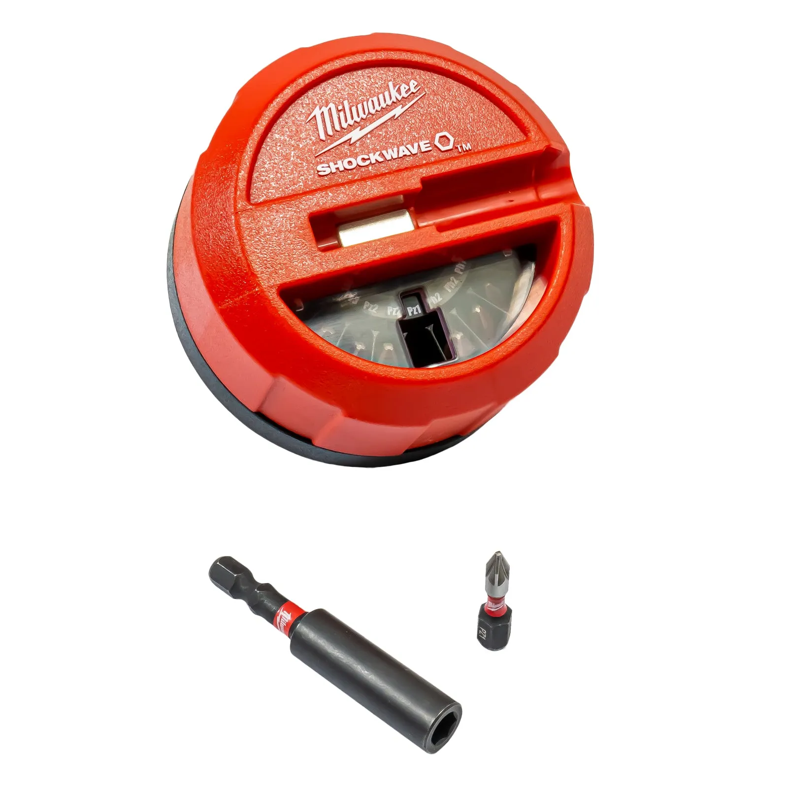 Shockwave Bit-Set Puck 15-tlg. (PH / PZ / TX Bits 25 mm, Bithalter, Optimiert für Schlagschrauber)