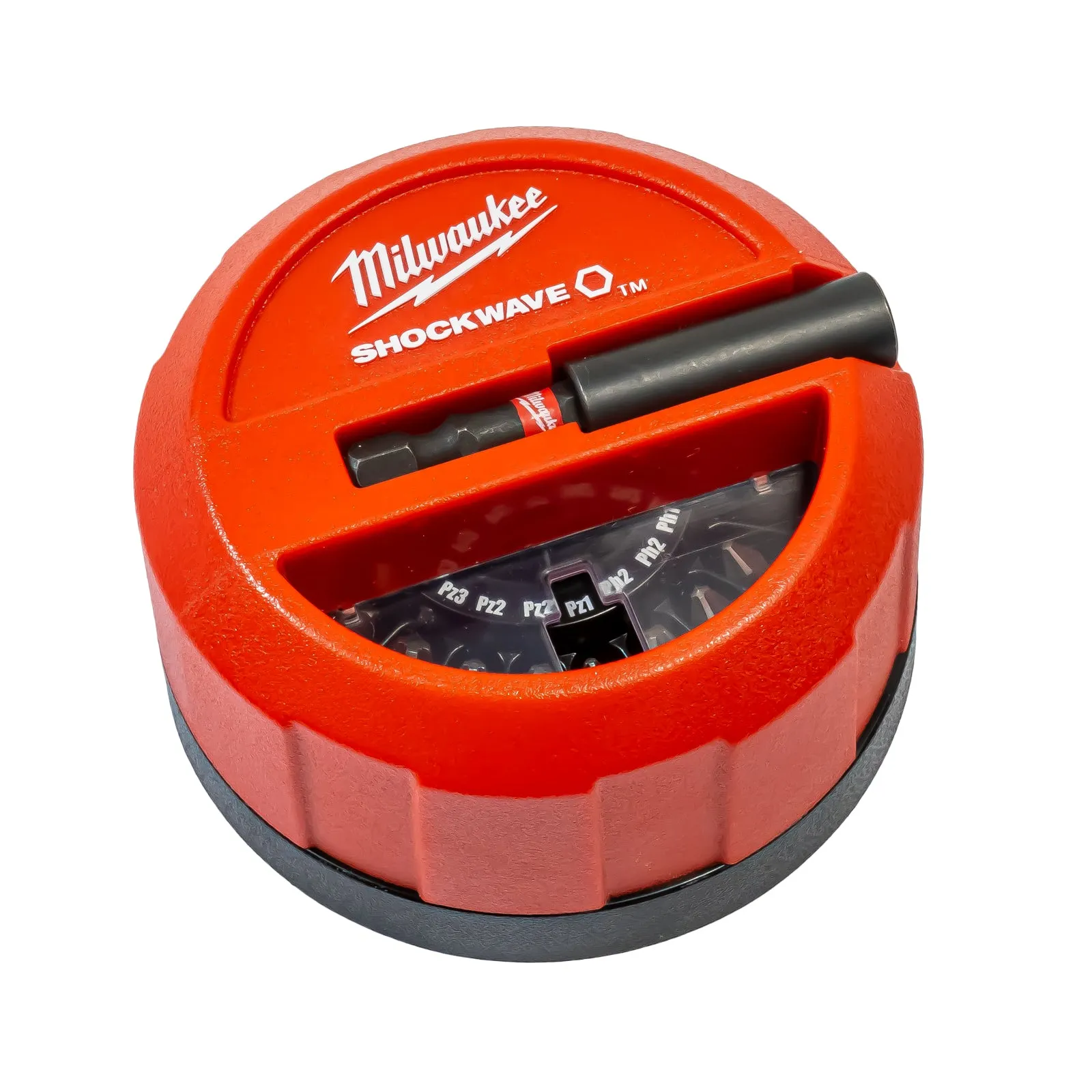 Shockwave Bit-Set Puck 15-tlg. (PH / PZ / TX Bits 25 mm, Bithalter, Optimiert für Schlagschrauber)