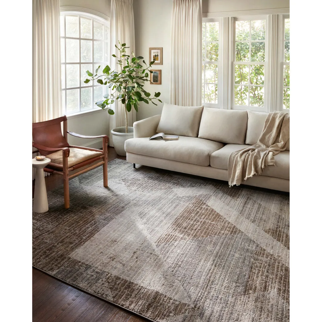 Sidwell Geometric Brown/Gray Area Rug Corrigan Studio® Rug Size: Rectangle 2' x 3'