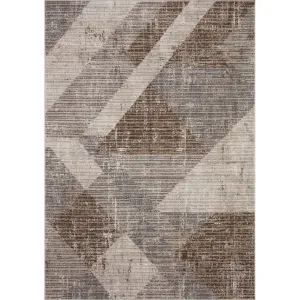 Sidwell Geometric Brown/Gray Area Rug Corrigan Studio® Rug Size: Rectangle 2' x 3'