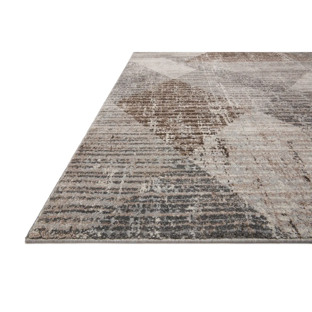 Sidwell Geometric Brown/Gray Area Rug Corrigan Studio® Rug Size: Rectangle 2' x 3'