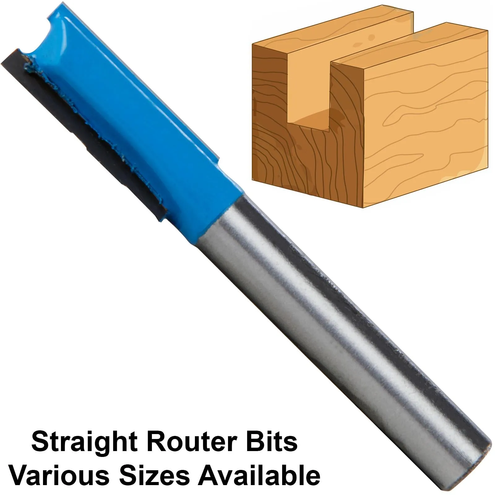 Silverline 1/4" TCT Straight Metric Cutters