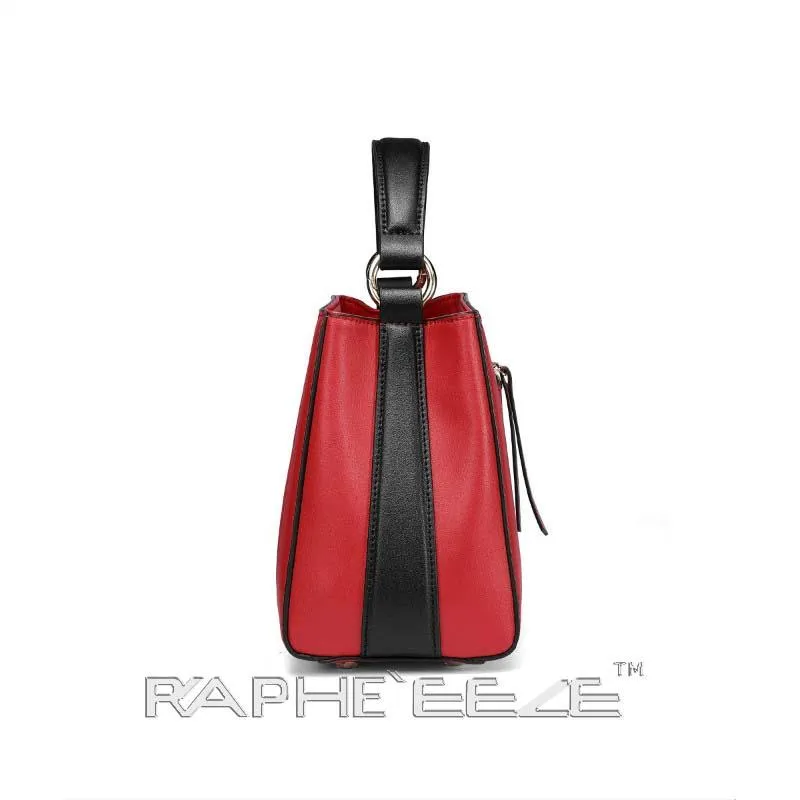 Small Tote Handbag Stain Resistant - Wine Red