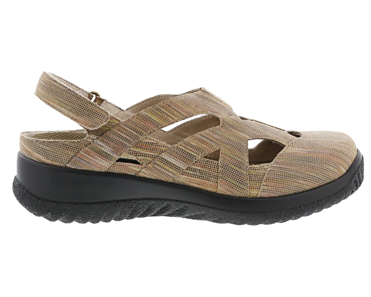 SMILES Khaki Stripe Leather