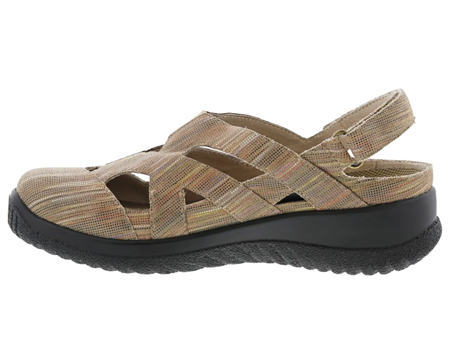 SMILES Khaki Stripe Leather