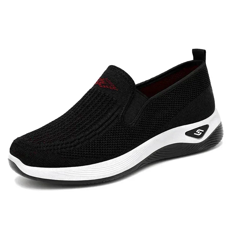 Spring and Autumn Women's Breathable Lightweight Mountaineering Shoes Comfortable Elderly Sports Shoes Casual Mom's Shoes