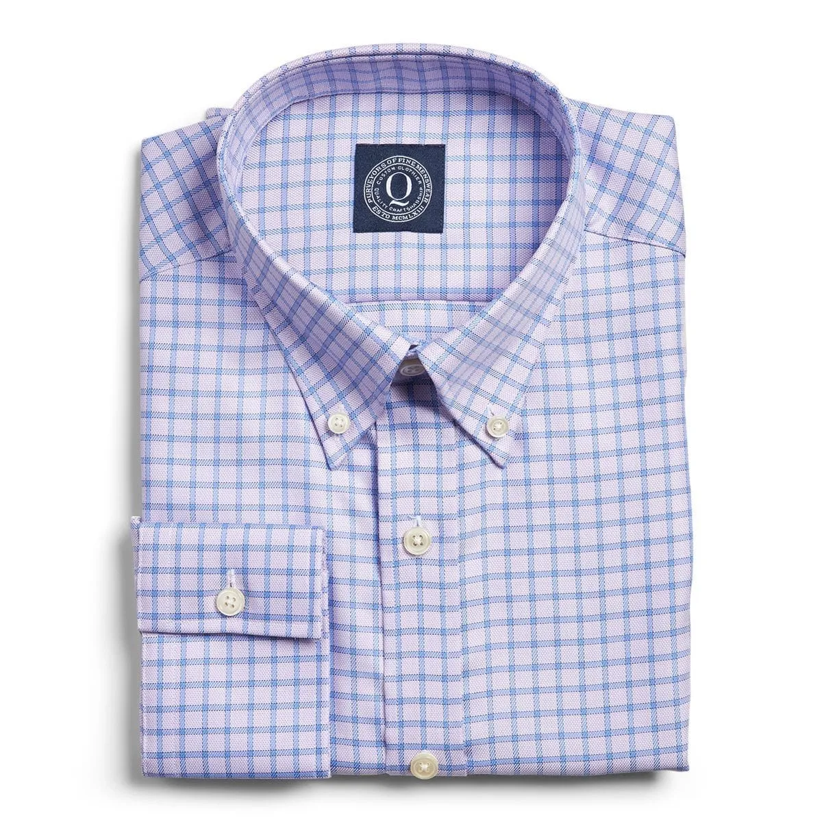 Stain Resistant Twill Check - Lavender