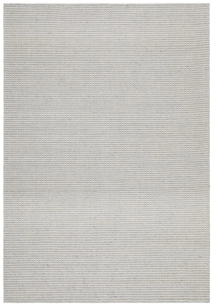 Studio Oskar Felted Wool Striped Rug Grey White