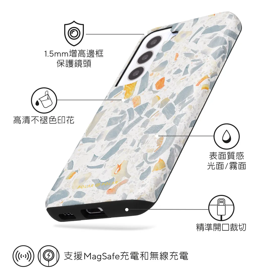 Terrazzo Grey Custom - Samsung Galaxy S22 5G Case