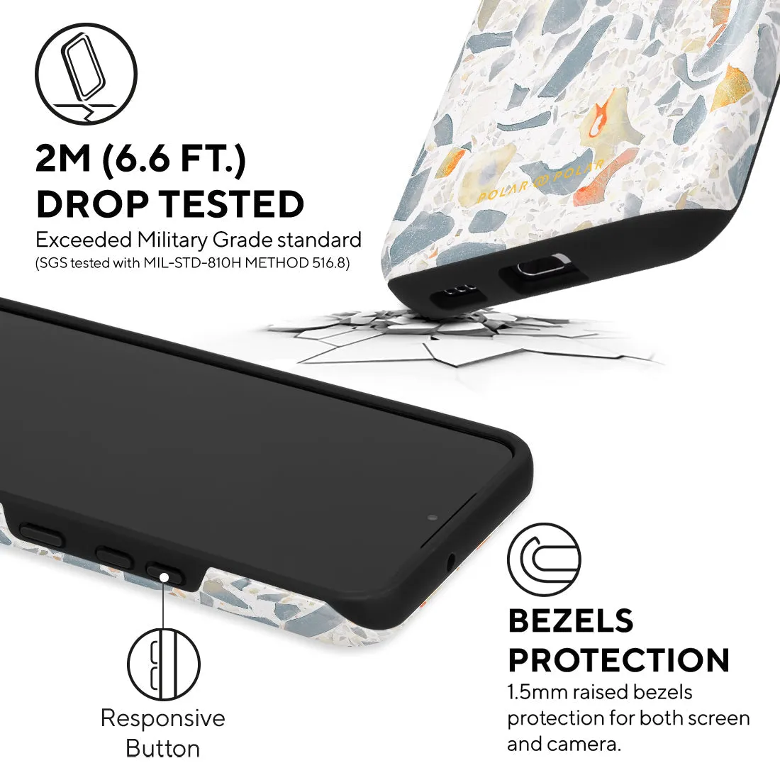 Terrazzo Grey Custom - Samsung Galaxy S22 5G Case