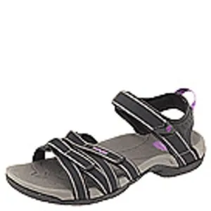 TEVA WOMEN'S TIRRA SANDAL,BLACK/GREY,9 M US
