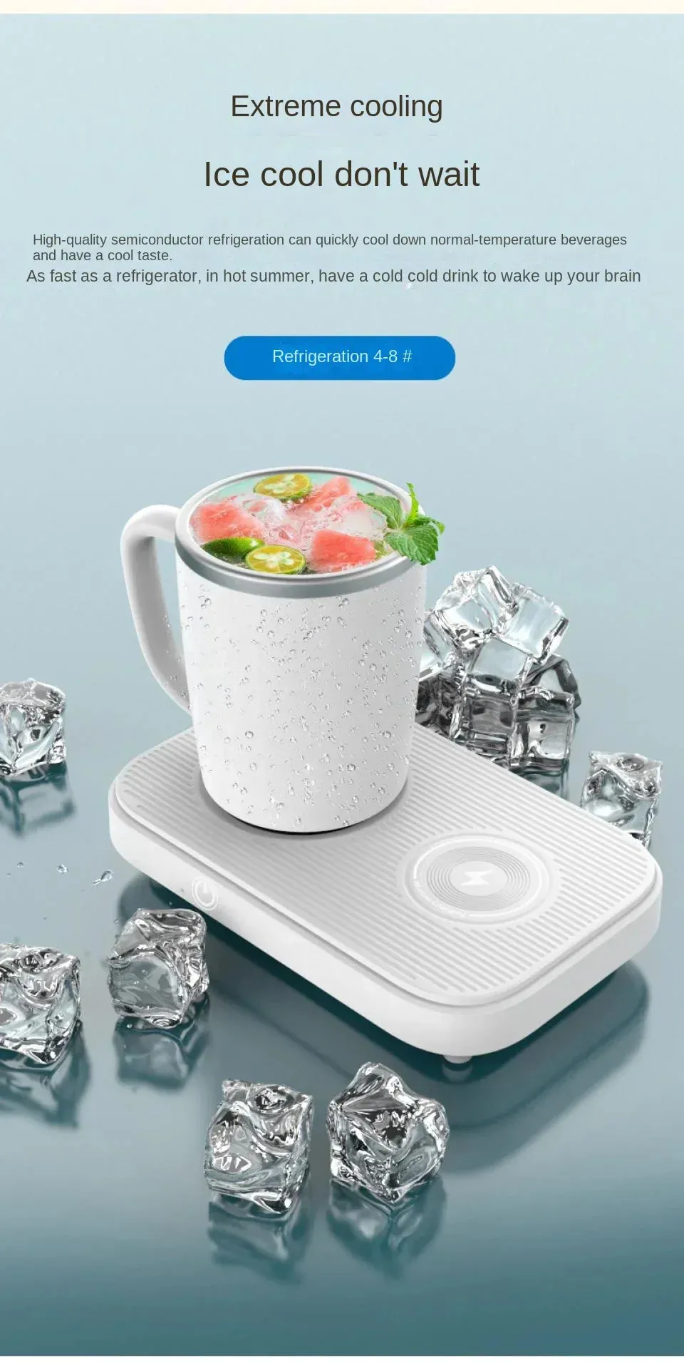 ThermoLuxe | 3-in-1 Smart Mug Warmer with Wireless Charging