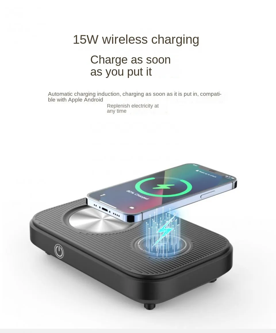 ThermoLuxe | 3-in-1 Smart Mug Warmer with Wireless Charging