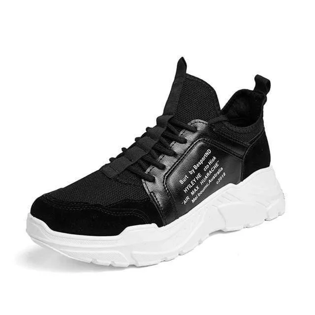 Thick-soled old shoes men's wild students breathable sports and leisure running shoes tide