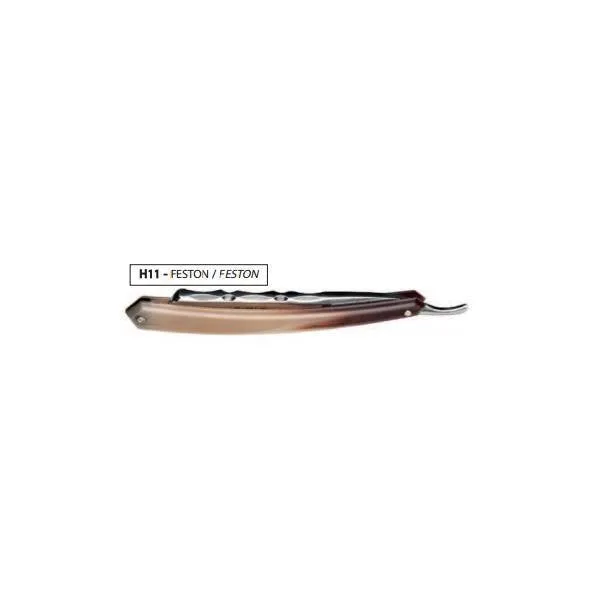 Thiers-Issard 6/8" 'SPARTACUS' Real Blonde Horn 'FESTON' Straight Razor