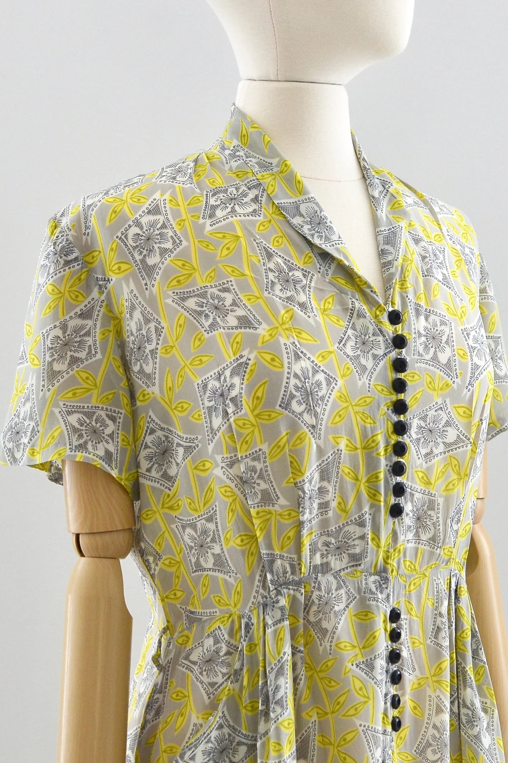 Trailing Foliage Dress / M L