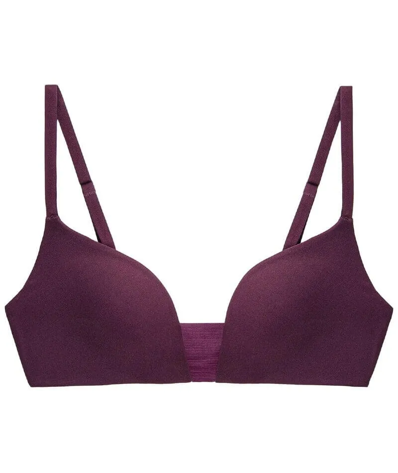 Triumph Flex Smart Padded Wire-free Bra - Aubergine