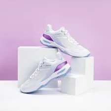 VICTOR A900F AJ BADMINTON SHOES (PEARLY WHITE/PURPLE)