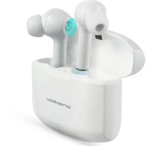 Volkano Buds X 2.0 Series True Wireless Earphones   Charging Case - White