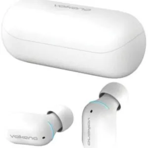 Volkano capricorn Series True Wireless earphones   charging case - White VK-1134-WT