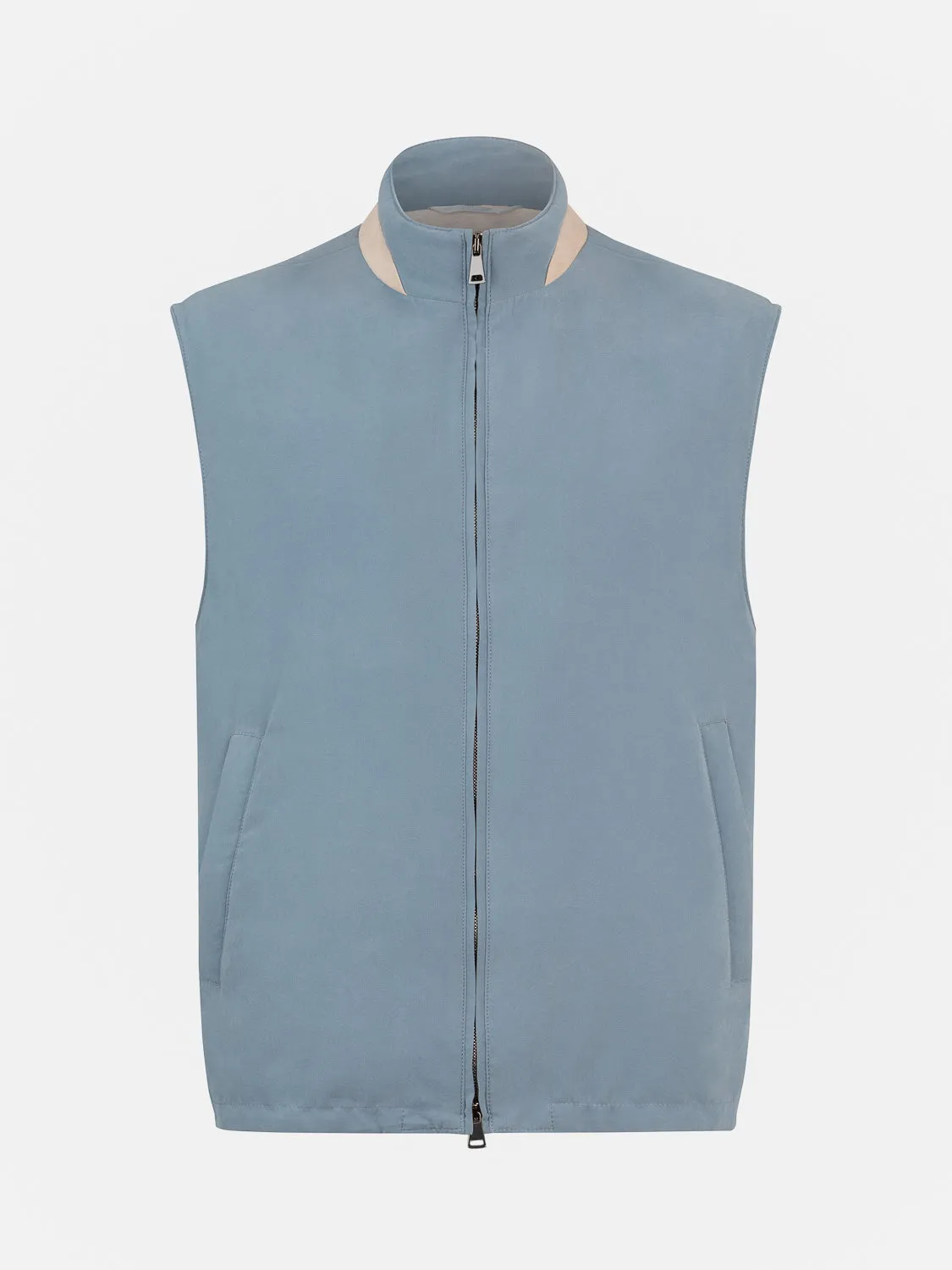 Voyager Sleeveless Jacket - Steel Blue