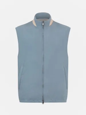 Voyager Sleeveless Jacket - Steel Blue