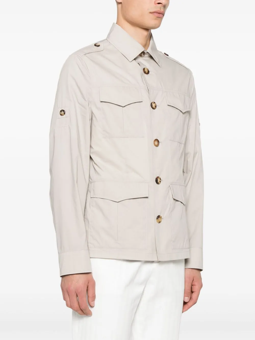 Water resistant cotton blend jacket