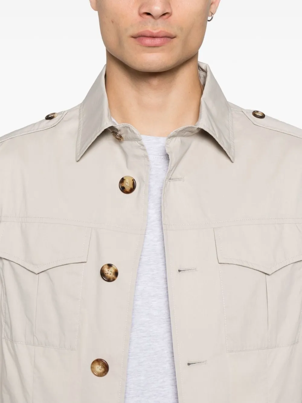 Water resistant cotton blend jacket