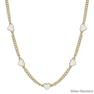 Water Resistant Gold Textured Cross Necklace
