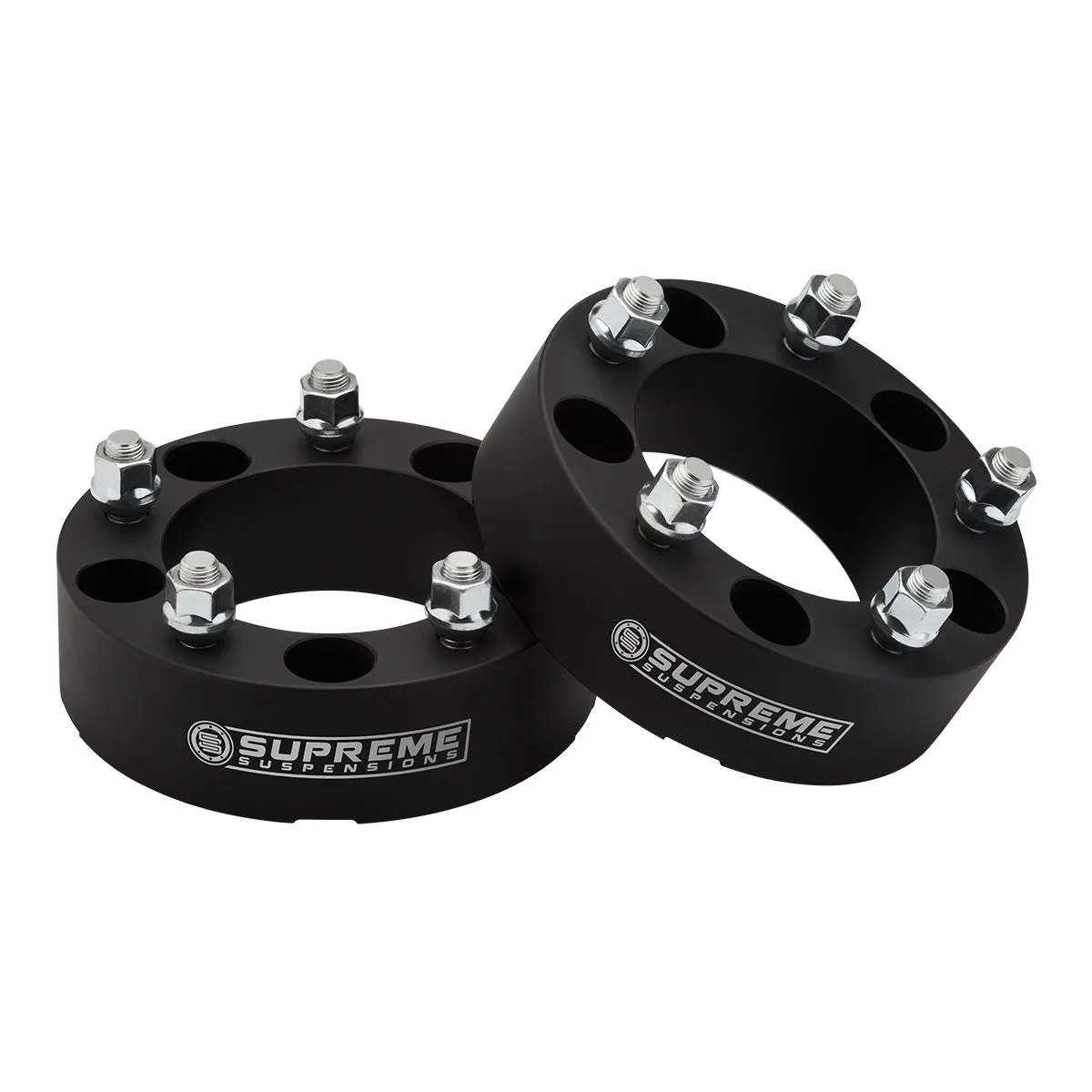 Wheel Spacers Ford F150 / Ram 1500 - 5x5.5" BP / 1/2" x 20 Studs   Valve Caps