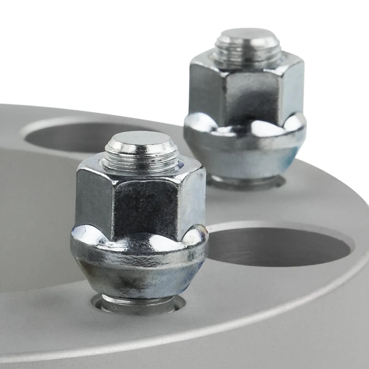 Wheel Spacers Ford F150 / Ram 1500 - 5x5.5" BP / 1/2" x 20 Studs   Valve Caps
