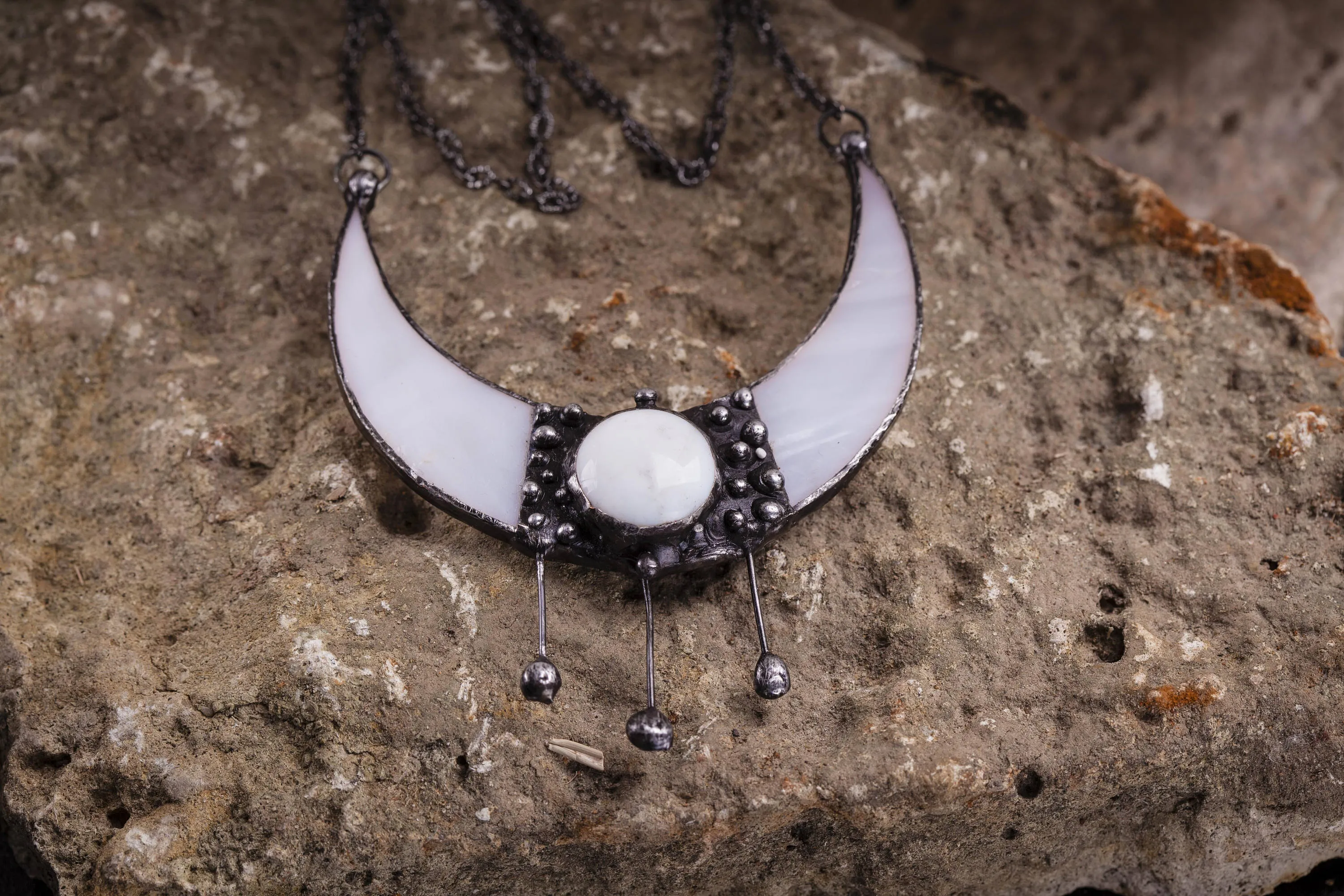 White Crescent Moon