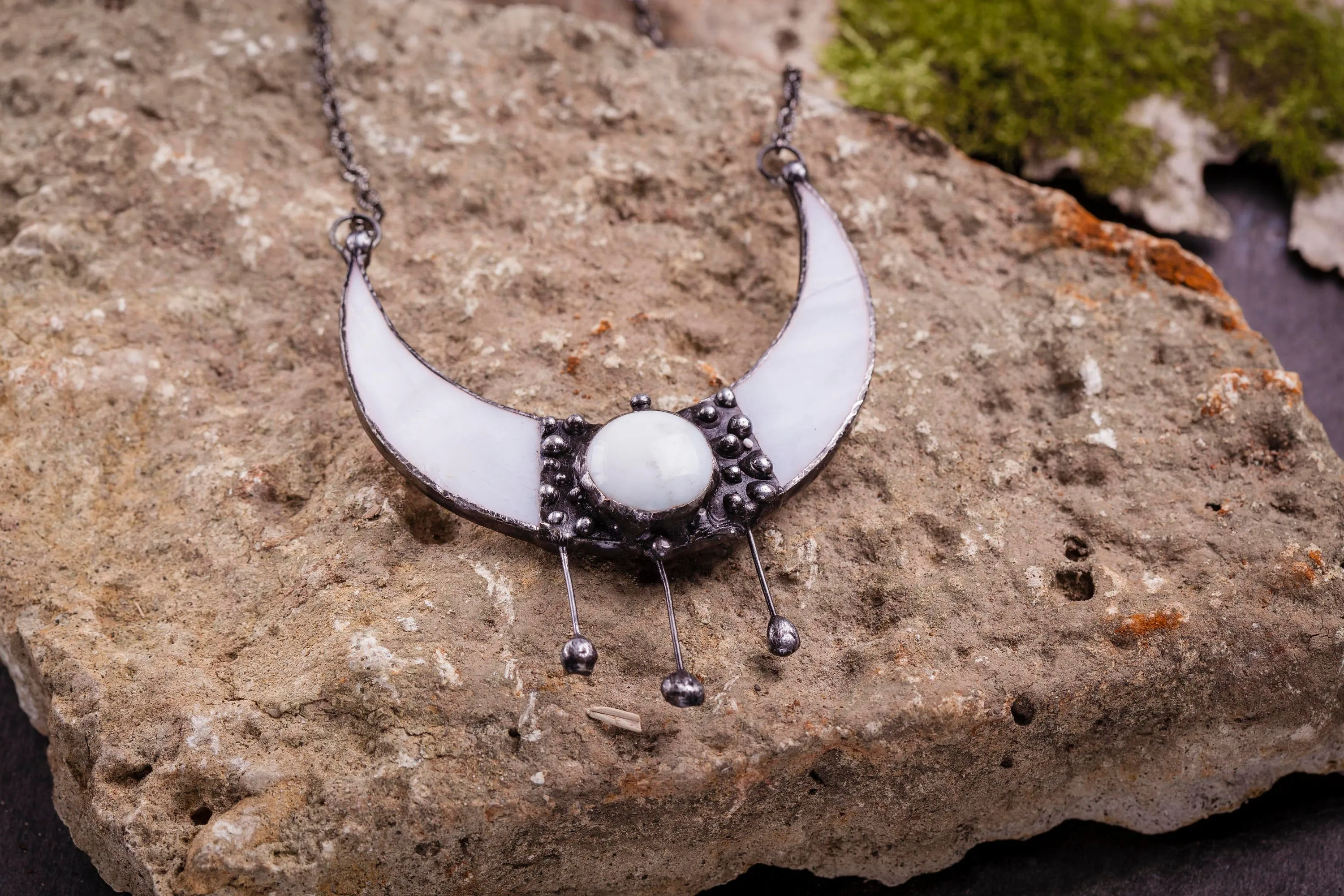White Crescent Moon