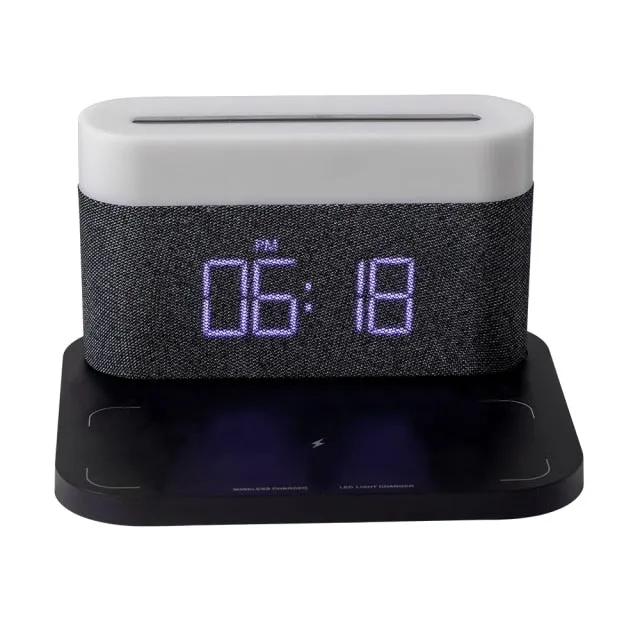 Wireless Charging Digital Alarm Clock LED Lamp