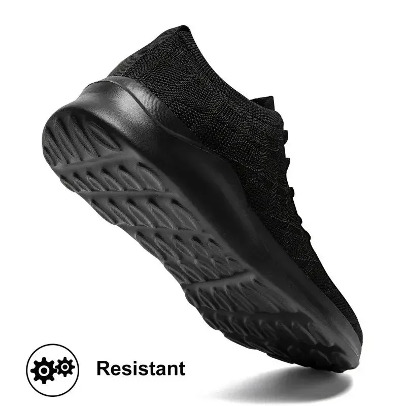 Women Shoes Knitting Sneakers Women Flat Loafers Casual Breathable Walking Sneakers Flats Walking Shoes