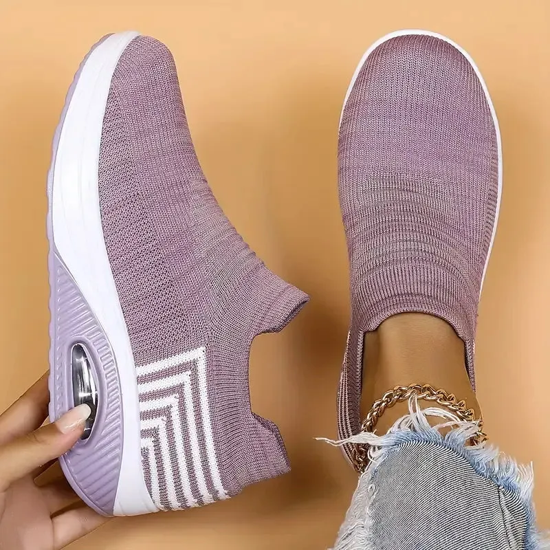 Women's Casual Breathable Slip On Orthopaedic Walking Trainers
