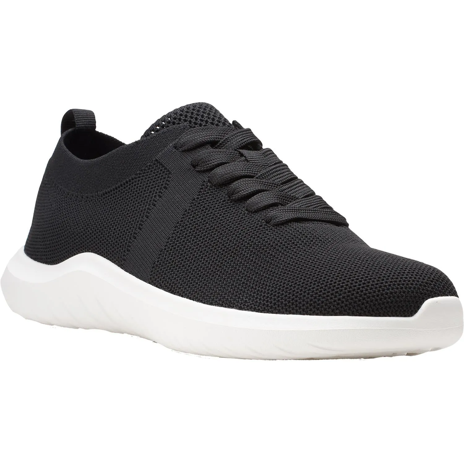 Women's Clarks Cloudsteppers Nova Glint Black Knit Fabric