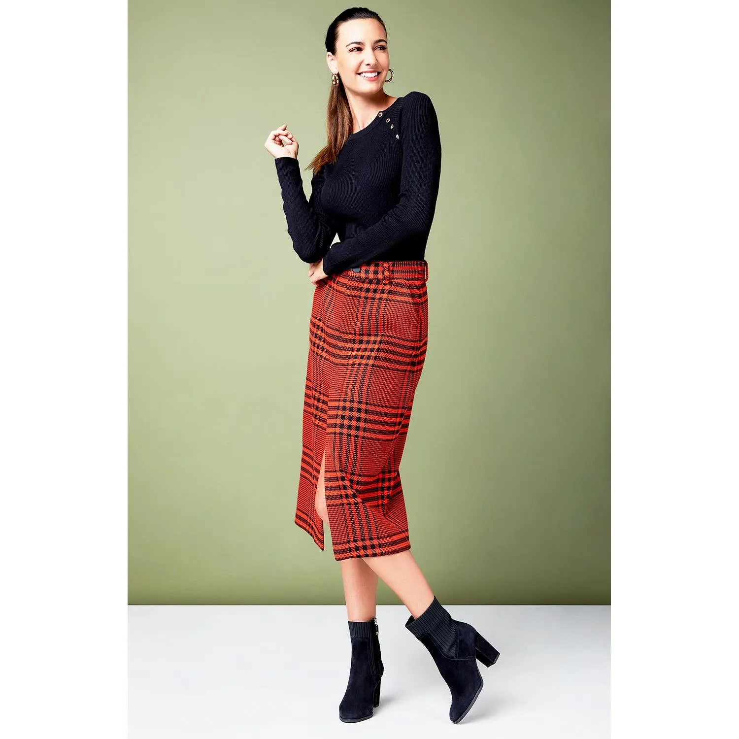 Women's Vionic Kaylee Black Suede/Fabric