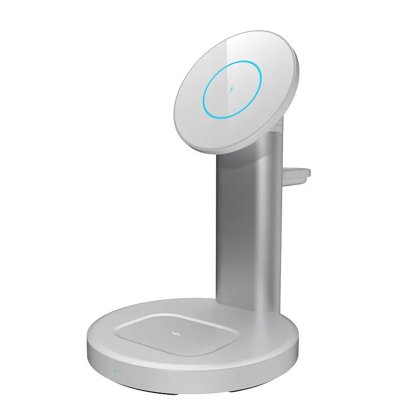 Woowooh 3 In 1 Qi Fast Wireless Charging Station Adjustable Angle