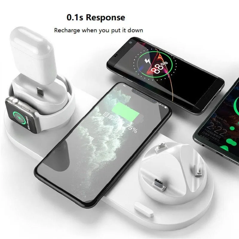 Woowooh 6-in-1 Wireless Fast Charging Station 10W