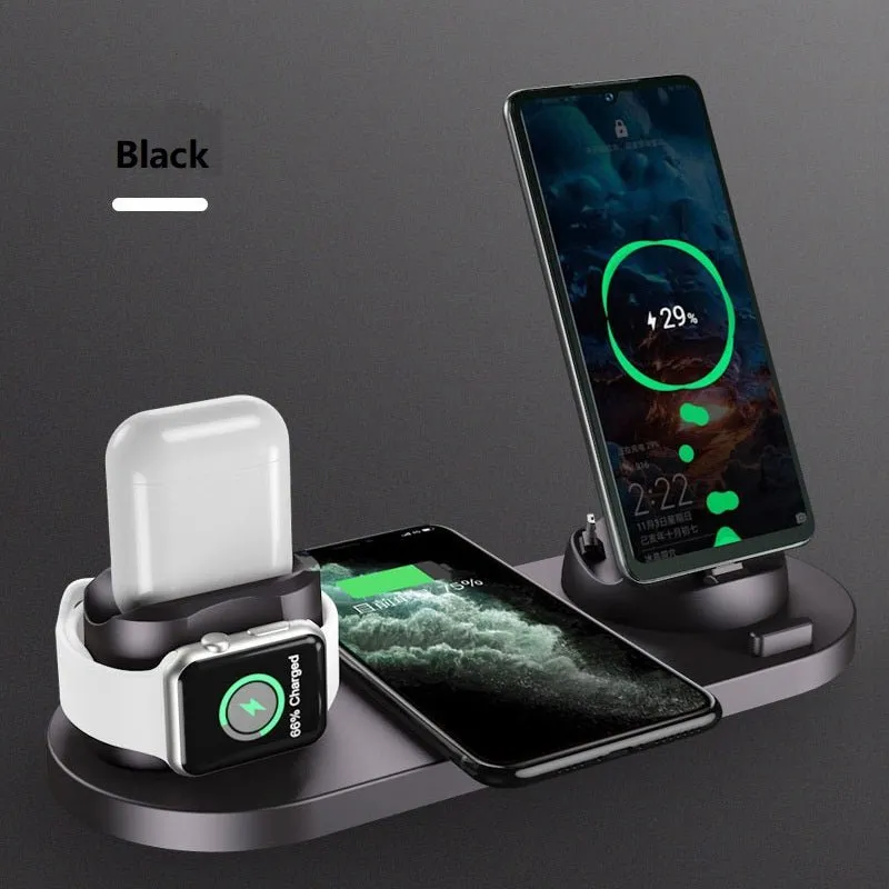 Woowooh 6-in-1 Wireless Fast Charging Station 10W