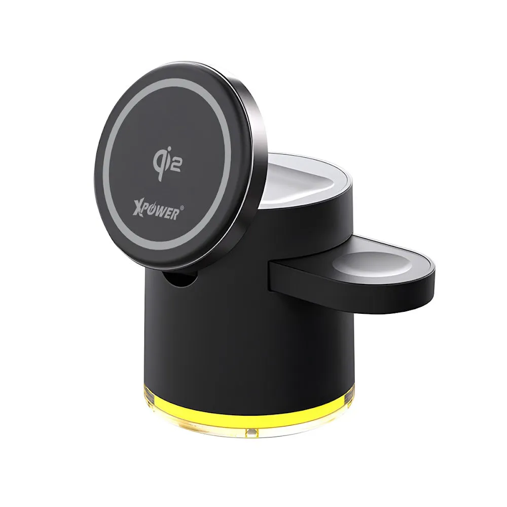 XPower MAGENGINE GE1 Qi2 5 in1 MagCharge 15W Wireless Magnetic Charging Stand