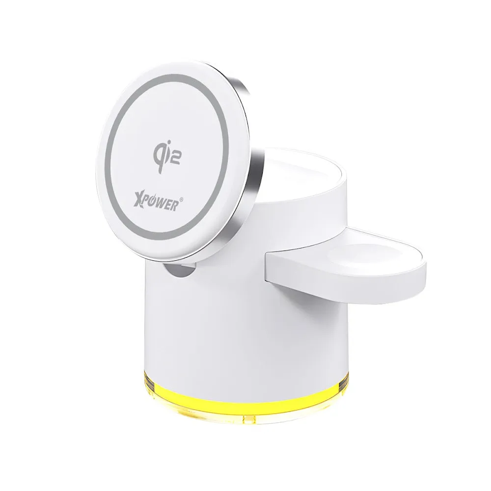 XPower MAGENGINE GE1 Qi2 5 in1 MagCharge 15W Wireless Magnetic Charging Stand